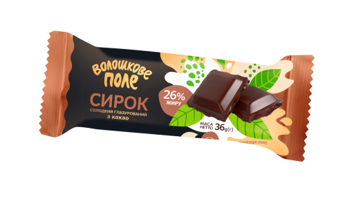 Cheese bar Chokolate glazed sweet with Сocoa